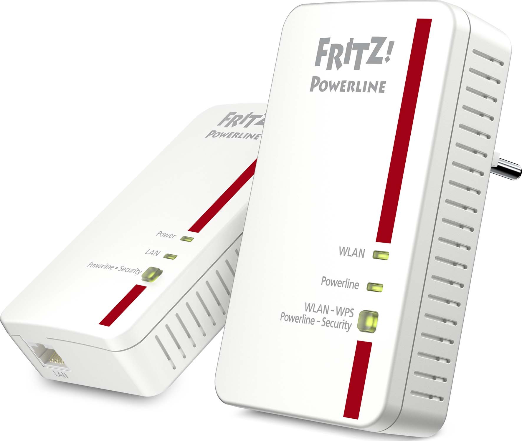 600975-AVM FRITZ Powerline 1240E WLAN Set DE Produktabbildung links jpg - Produktbild