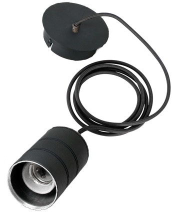 Hängeleuchte 1-flammig E40 schwarz 88907