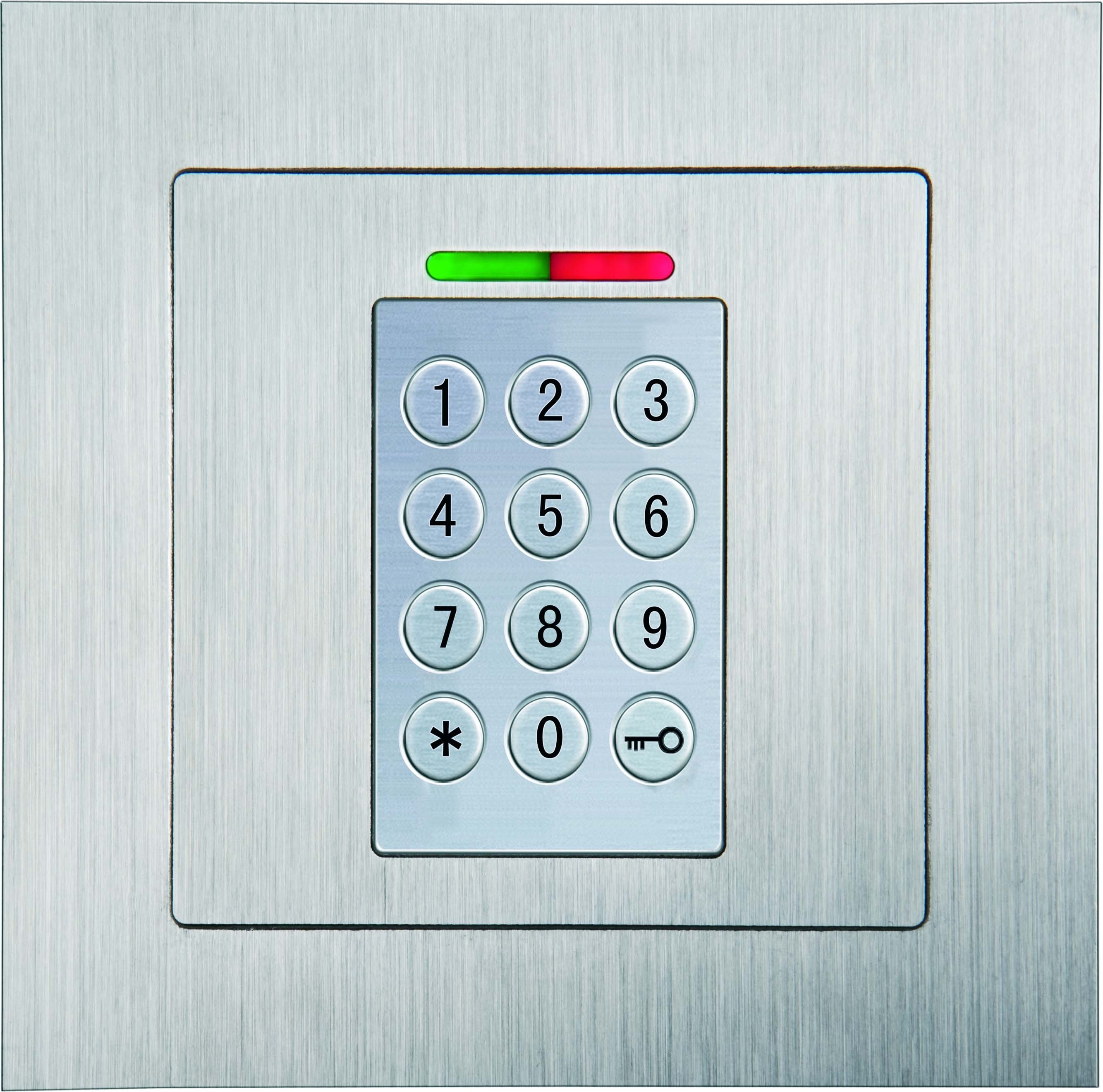 633223-BioKey Gate New Line_Unterputz Edelstahl-Tastatur Produktfoto jpg - Produktbild