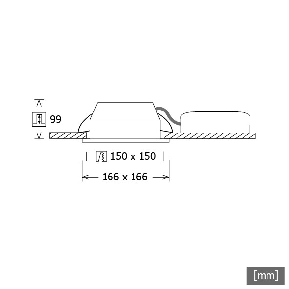 LED-Einbau-Downlight 4000K DALI silber PIAL 200.2040.1DA si