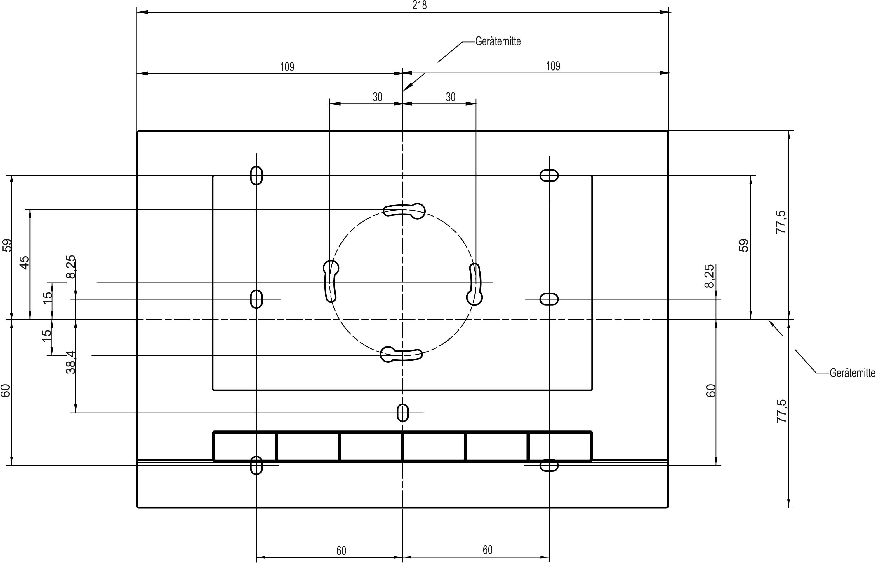 Busch-free at homePanel 7 Zoll schwarz 83221AP-625