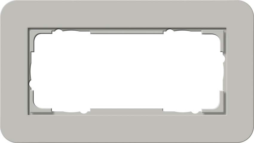 Abdeckrahmen 2fach o.M Grau/Anthrazit 1002422