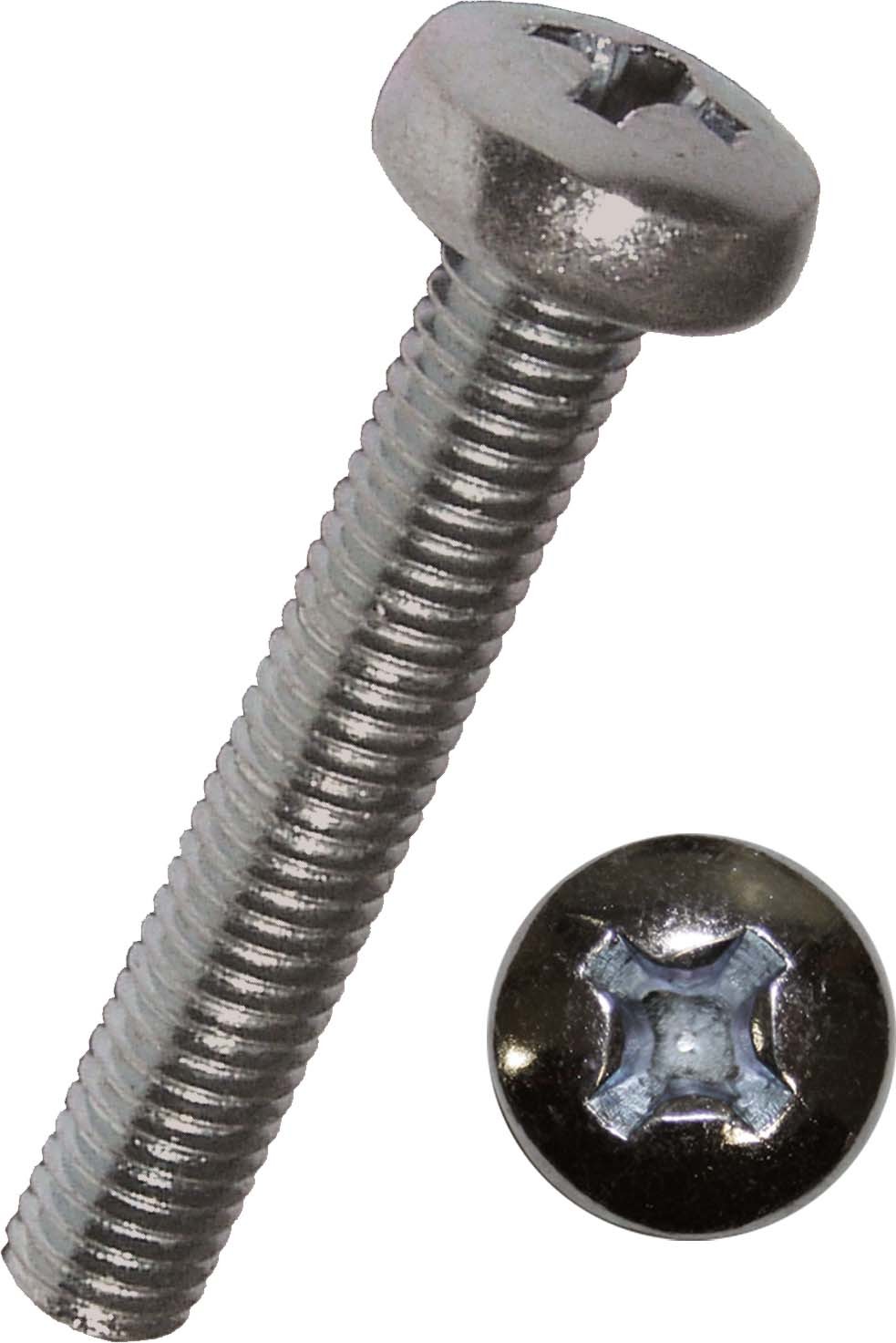 Linsenschrauben mit Kreuzschlitz, A2 3421/000/51 4x30