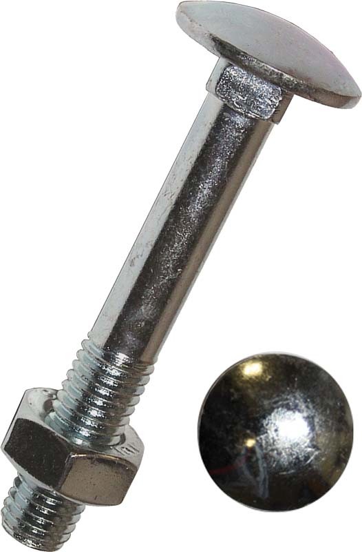 Flachrundschrauben mit Mutter, zn 0011/001/76 10x150