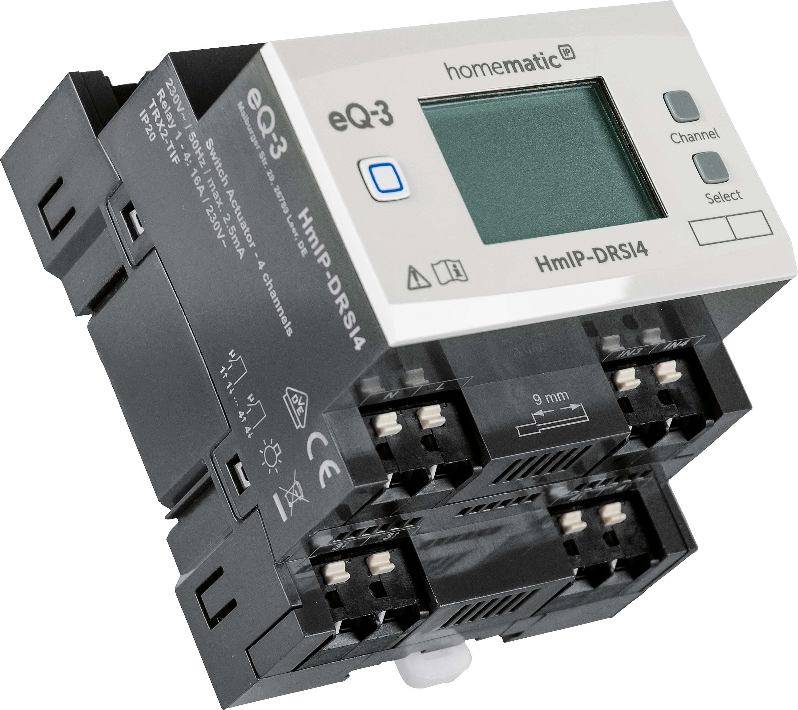 Smart Home Funk-Schaltaktor für Hutschienenmontage HmIP-DRSI4, 4-fach