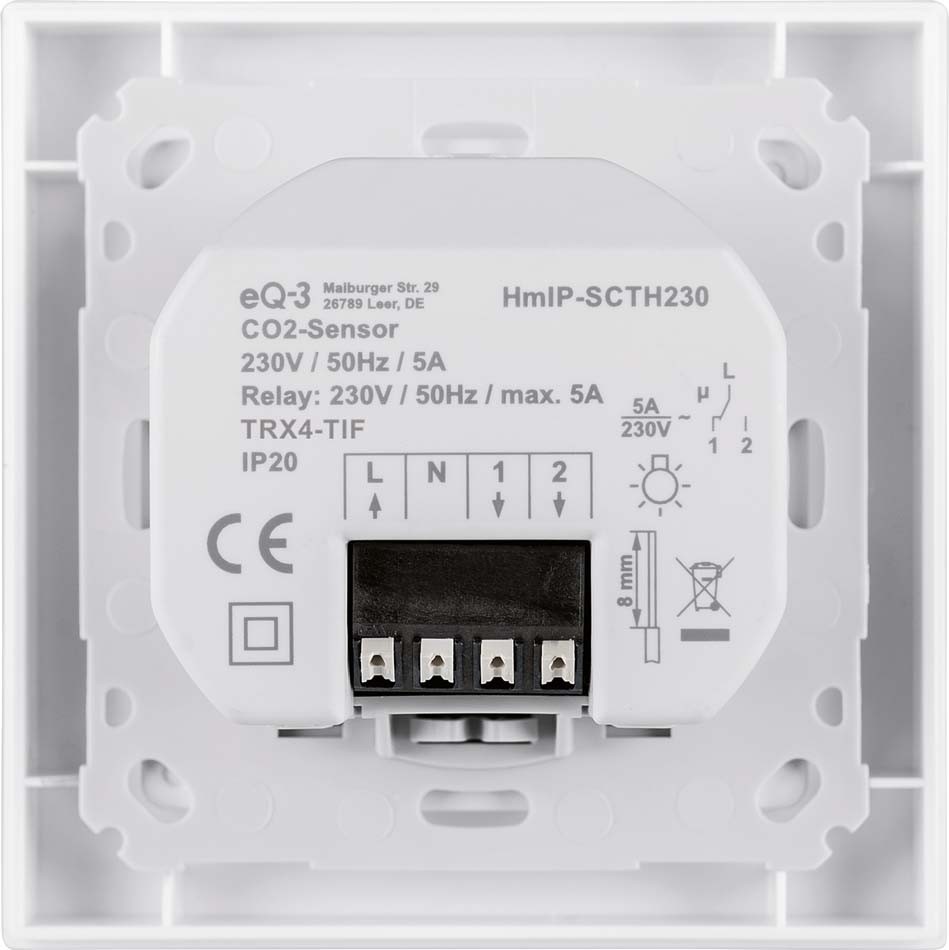 Smart Home CO2-Sensor HmIP-SCTH230, 230 V