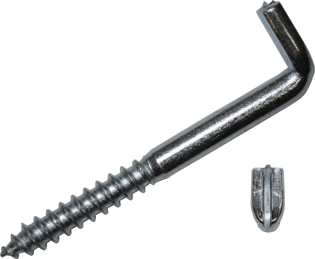 Schraubhaken ger., m. Schlitz, zn 4202/001/77 7x120