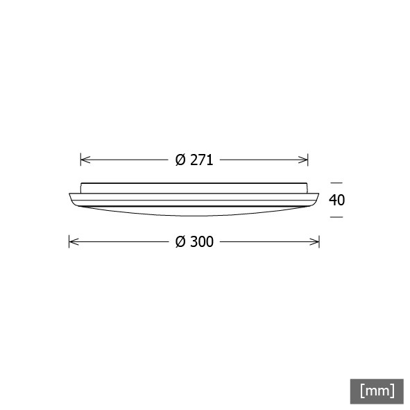 LED-Deckenleuchte 3000K 120°weiß ZIR 3001530SENSO ws
