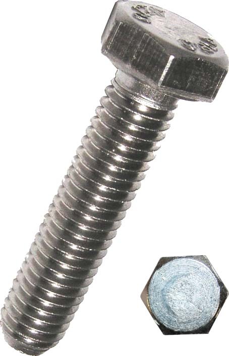 Sechskantschrauben Gew. bis Kopf, A2 3365/000/54 6x20