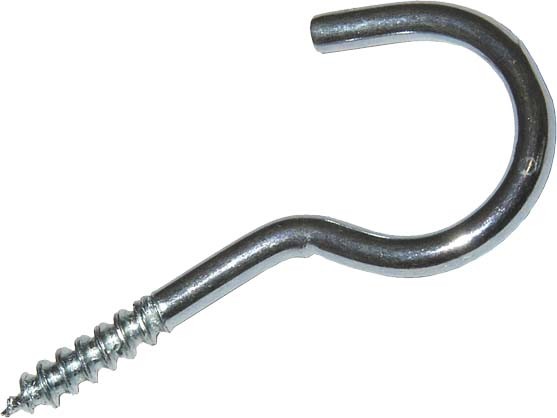 Schraubhaken gebogen, zn 4207/001/74 2,9x40