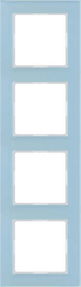 Glasrahmen 4-fach bl/gr waage/senkrecht AC 584 GL BLGR