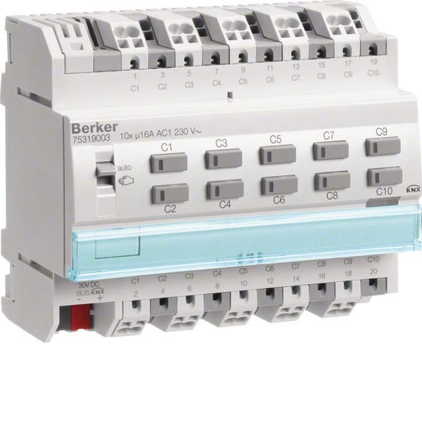 KNX Schalt-/Jalousieaktor 10-/5fach C-Last 16A 75319003