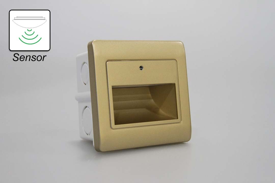 LED-Wandeinbauleuchte 3000K Sensor go 101080