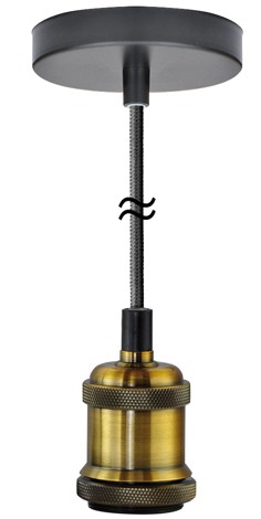 Hängeleuchte E27 messing 88926