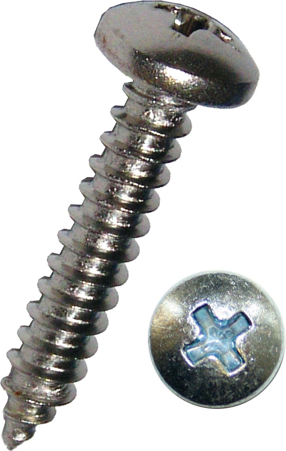 Linsen-Blechschrauben mit Kreuzschlitz, A2 3414/000/51 3,5x22