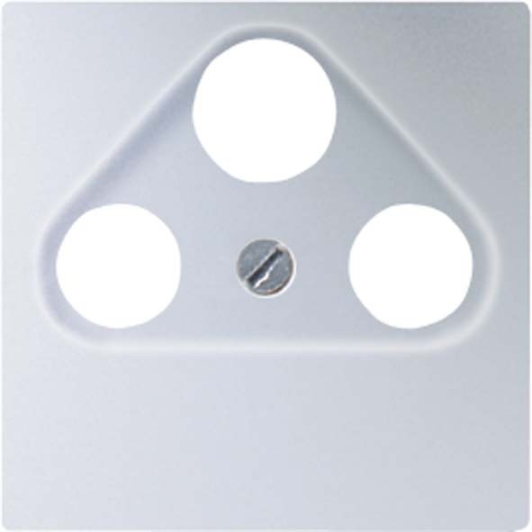 Abdeckung alu für SAT-TV-Dose A 561 PLSAT AL