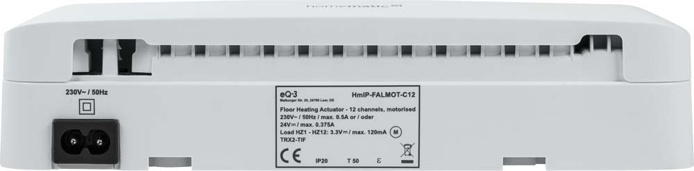 Fußbodenheizungscontroller – 12-fach, motorisch, HmIP-FALMOT-C12