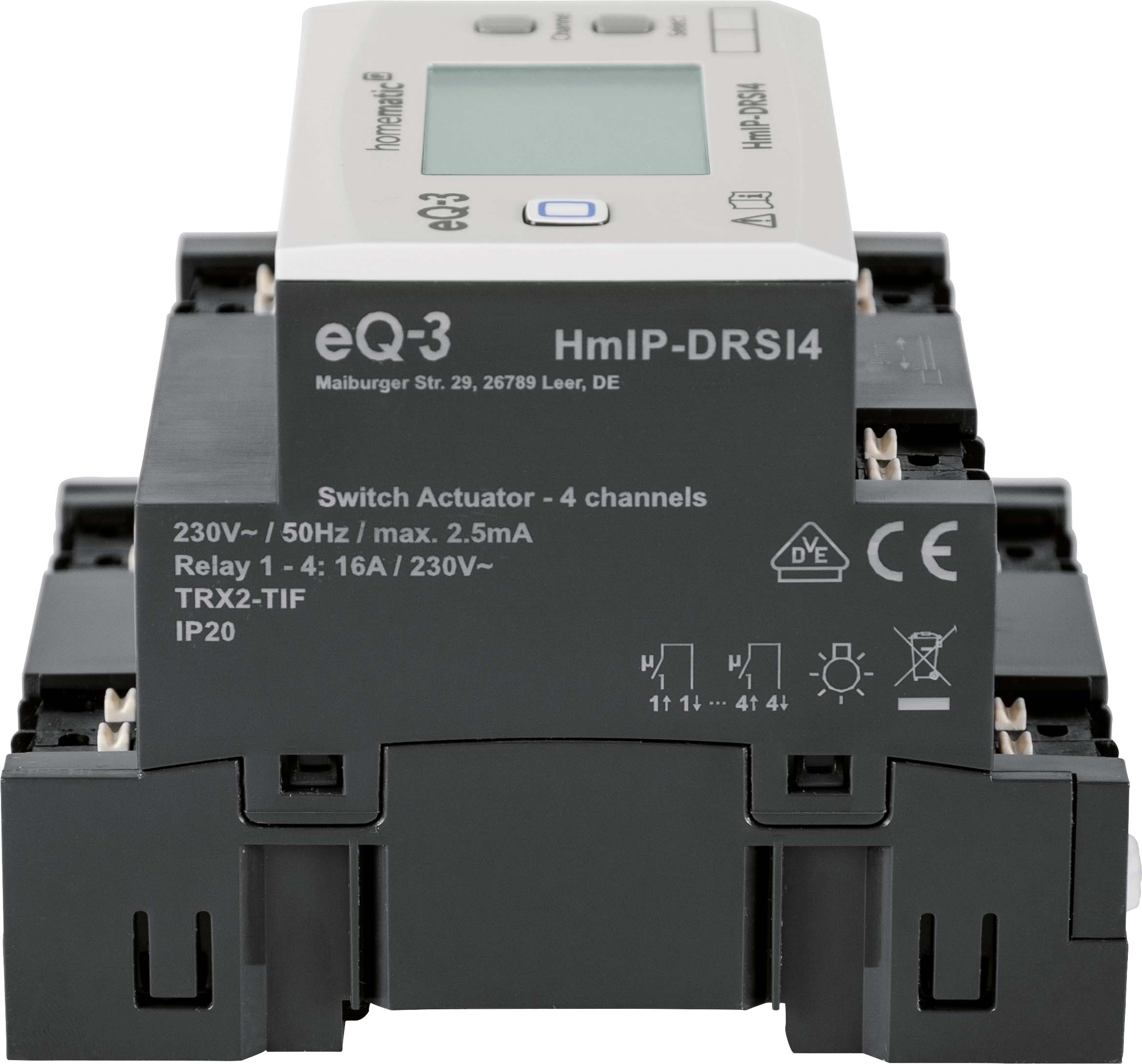 Smart Home Funk-Schaltaktor für Hutschienenmontage HmIP-DRSI4, 4-fach
