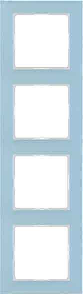 Glasrahmen 4-fach bl/gr waage/senkrecht AC 584 GL BLGR