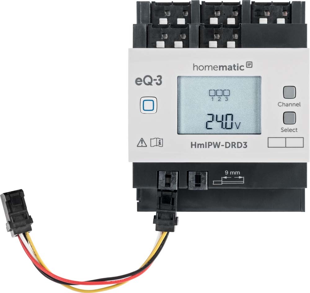 Homematic IP Wired Smart Home 3-fach-Dimmaktor HmIPW-DRD3, VDE zertifiziert